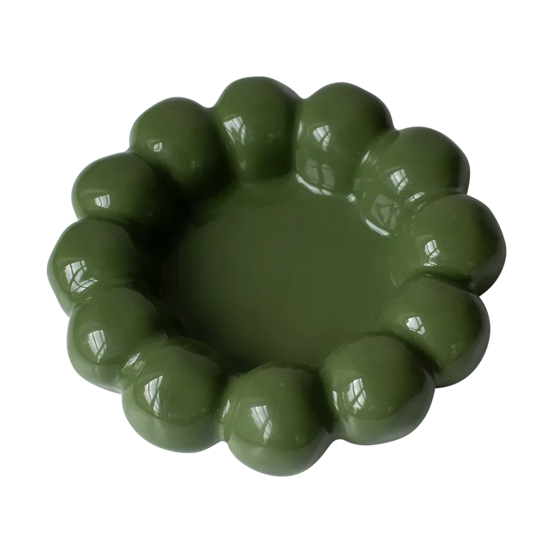 Bright Kerzenteller Ø17 cm Shiny green by DBKD – product photo