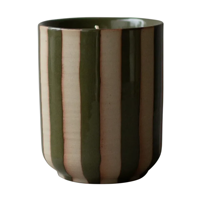 Burn Duftkerze 60 h Stripe green de DBKD – photo du produit