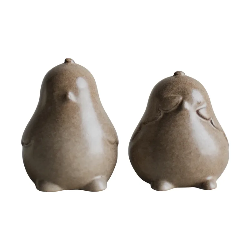 Chubby chicken Osterdekoration 2-teilig Beige de DBKD – photo du produit