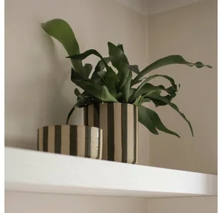 Dekoobjekt Schale Line - stripe grün by DBKD – product photo 3 of 5