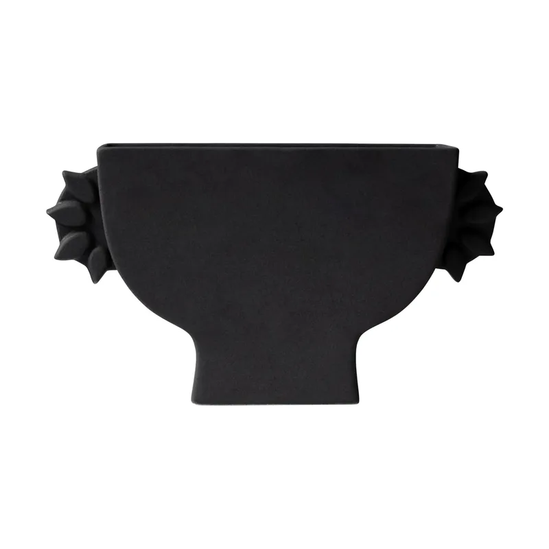 Flache Vase 16 cm Black van DBKD – productfoto
