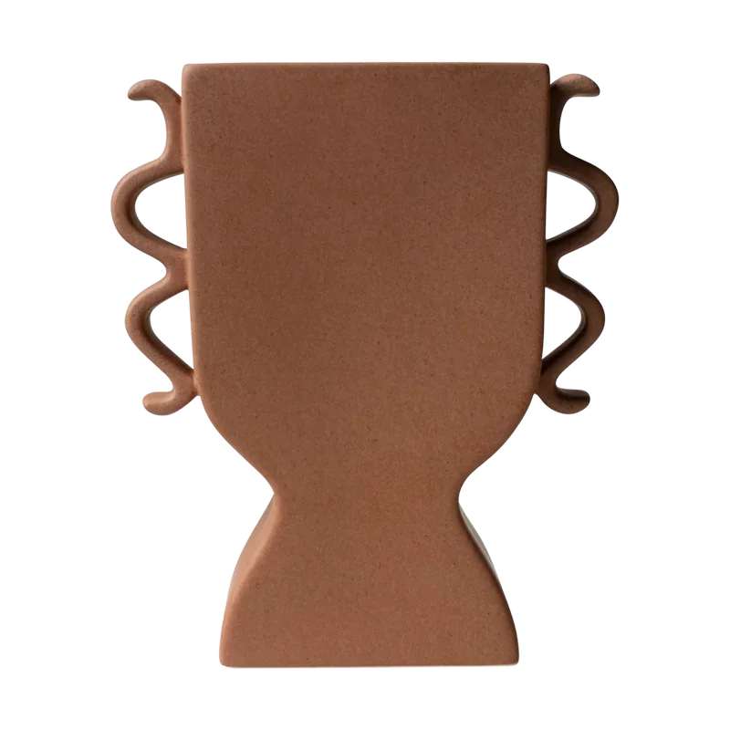 Flache Vase 25 cm Terracotta van DBKD – productfoto