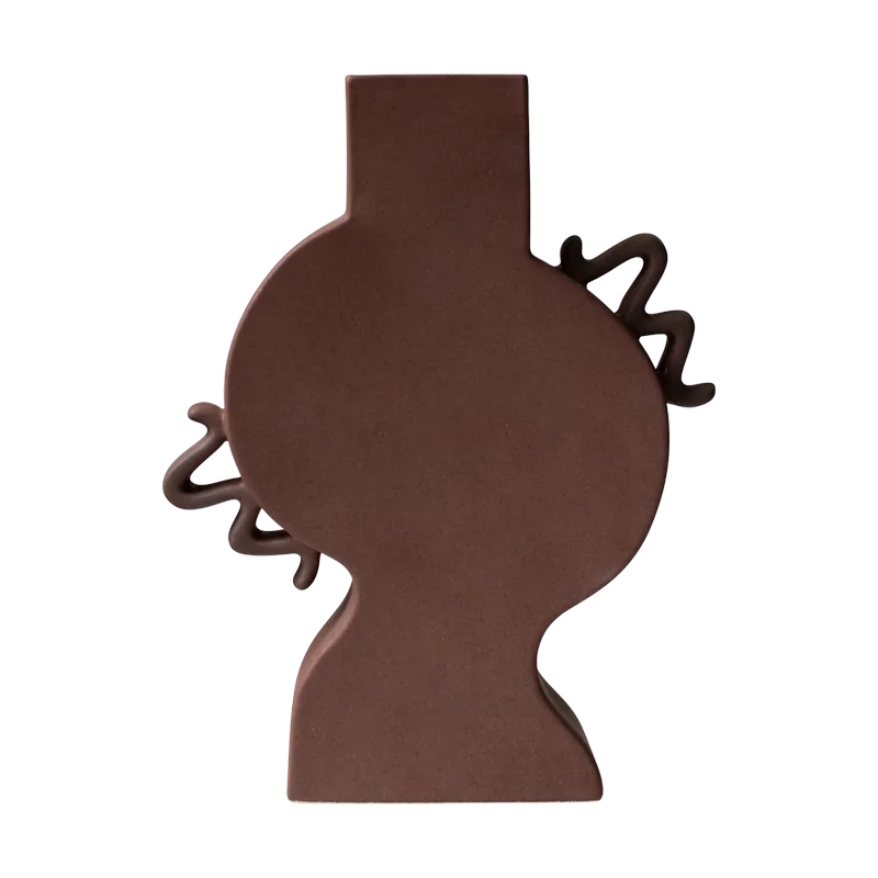 Flache Vase 33 cm Brown by DBKD – product photo