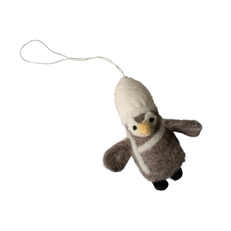 Hanging pinguin Dekorationsanhänger Beige-white de DBKD – photo du produit