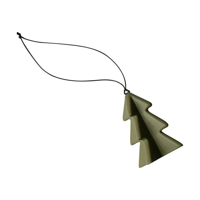 Hanging winter tree 7 cm Green van DBKD – productfoto