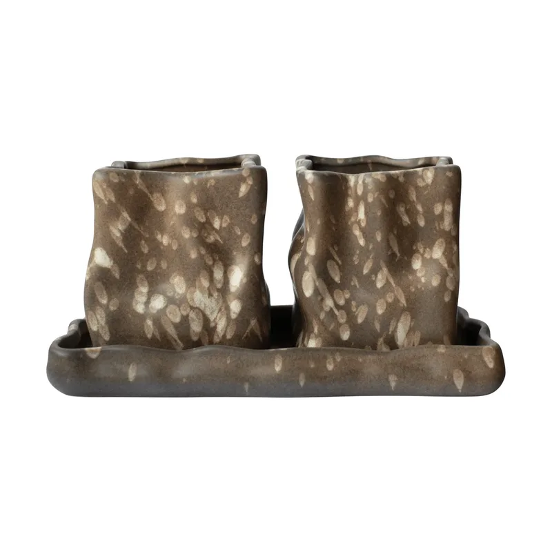 Herb Kräutertopf 3-teilig Brown dot de DBKD – photo du produit