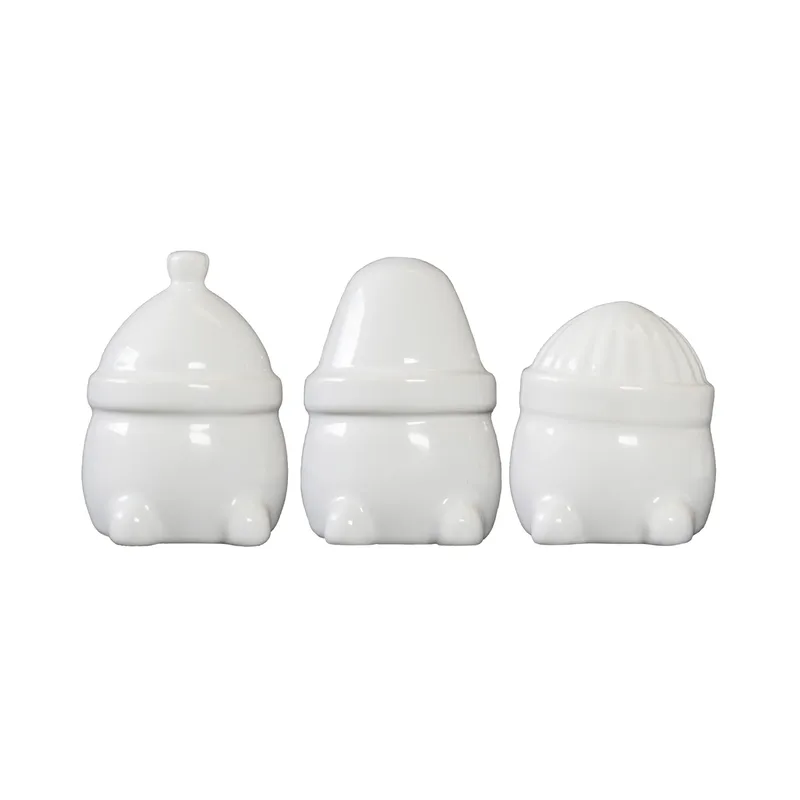 Hipster Triplets Weihnachtsdekoration 3er Pack Shiny white de DBKD – photo du produit