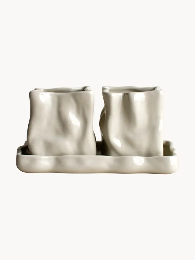 Bocaux de rangement pour cuisine avec plateau Herb, 3 pièces