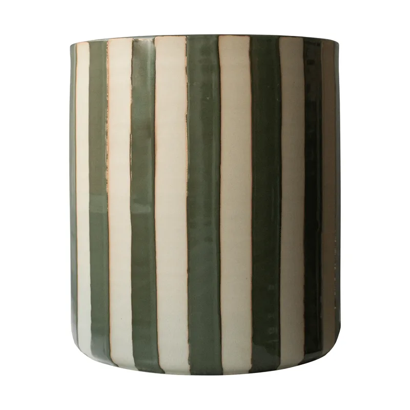Line Blumentopf Ø21x24 cm Stripe green de DBKD – photo du produit