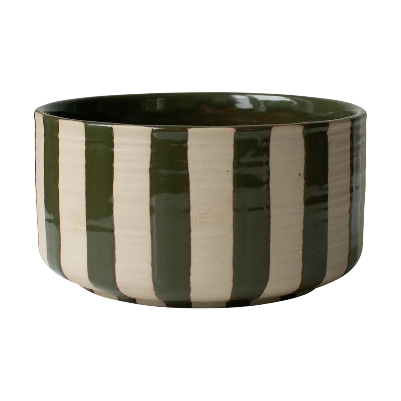 Line Dekorationsschale Ø16 cm Stripe Green by DBKD – product photo