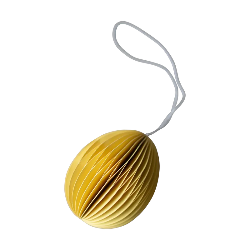 Ovoid Osteranhänger Papier 7 cm Yellow de DBKD – photo du produit