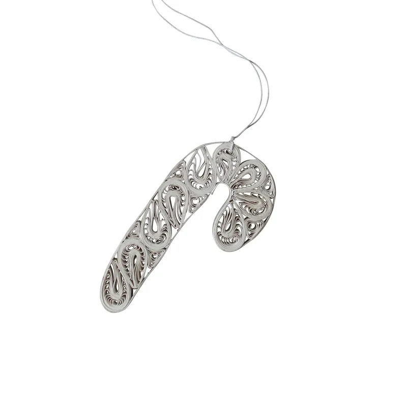 Paper candy cane Weihnachtsanhänger White by DBKD – product photo
