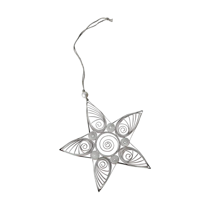 Paper star Weihnachtsanhänger 13 cm Mole de DBKD – photo du produit