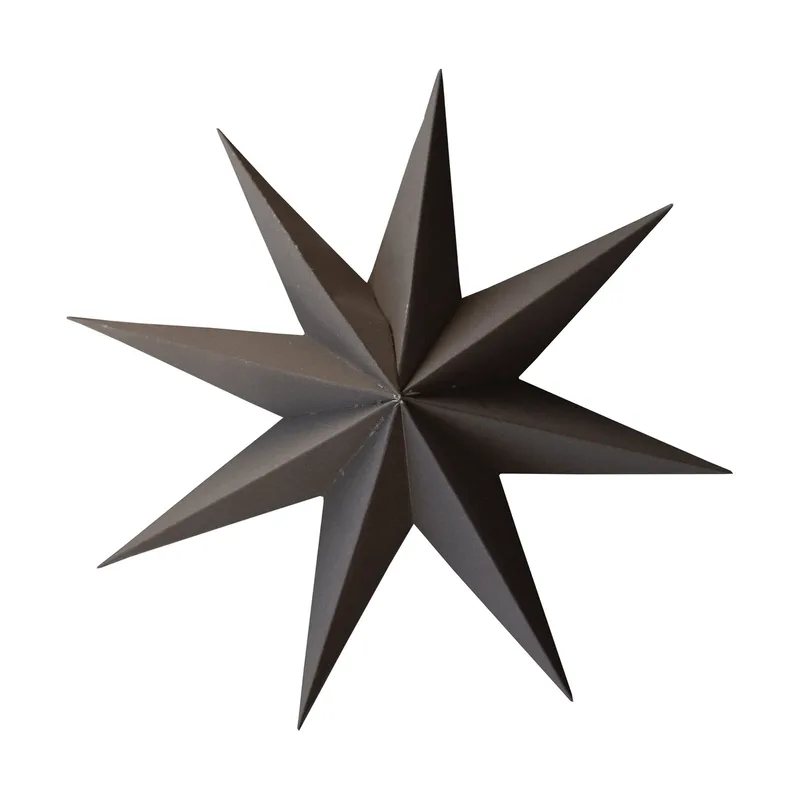 Papier-Winterstern Dekorationsanhänger Brown, large, Ø19 cm by DBKD – product photo