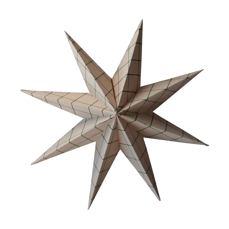 Papier-Winterstern Dekorationsanhänger Square sand, large, Ø19 cm by DBKD – product photo