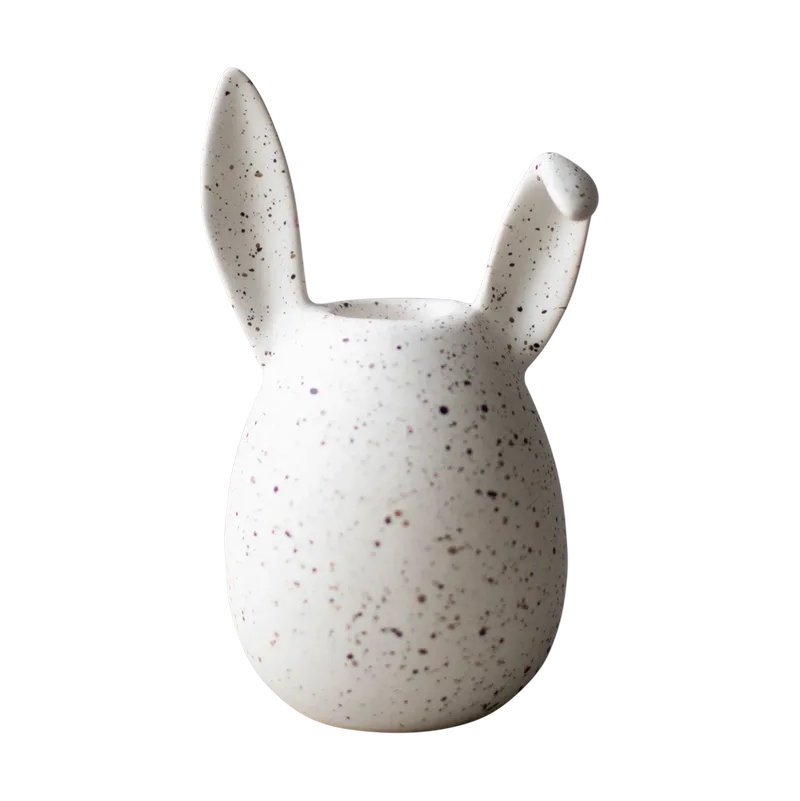 Rabbit Kerzenständer 13 cm White dot by DBKD – product photo