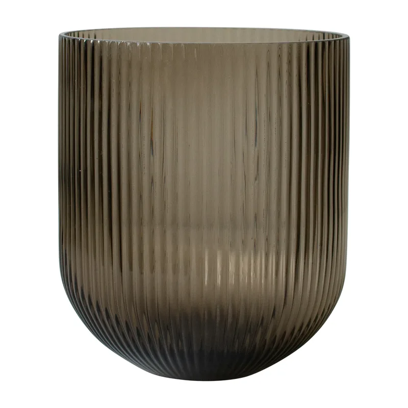 Simple Stripe Glasvase brown Large de DBKD – photo du produit