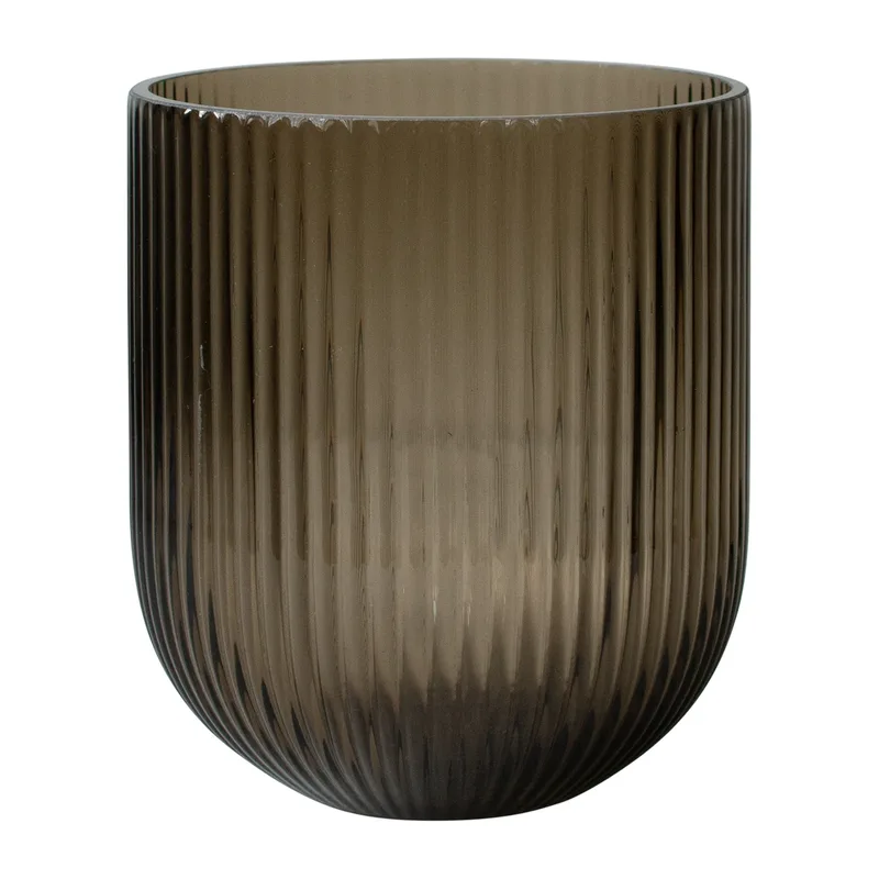 Simple Stripe Glasvase brown Medium de DBKD – photo du produit