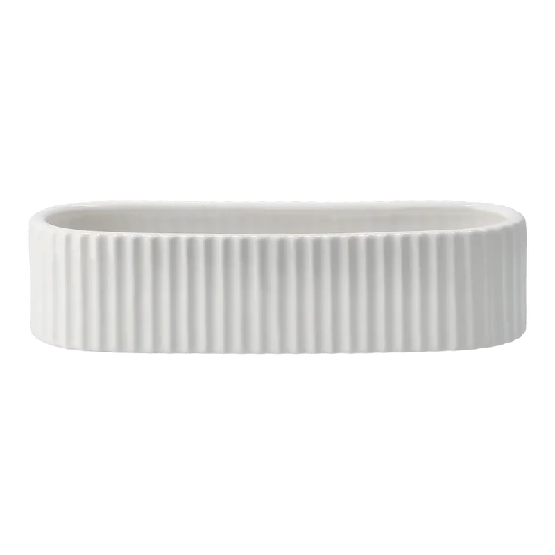 Stripe Adventskerzenhalter 30cm Shiny white by DBKD – product photo