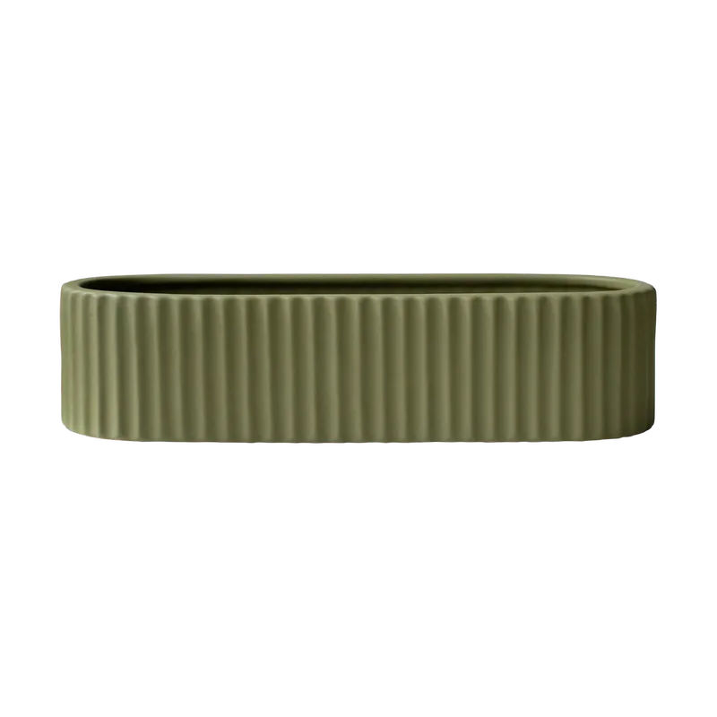 Stripe Kerzenhalter 30 cm Green by DBKD – product photo