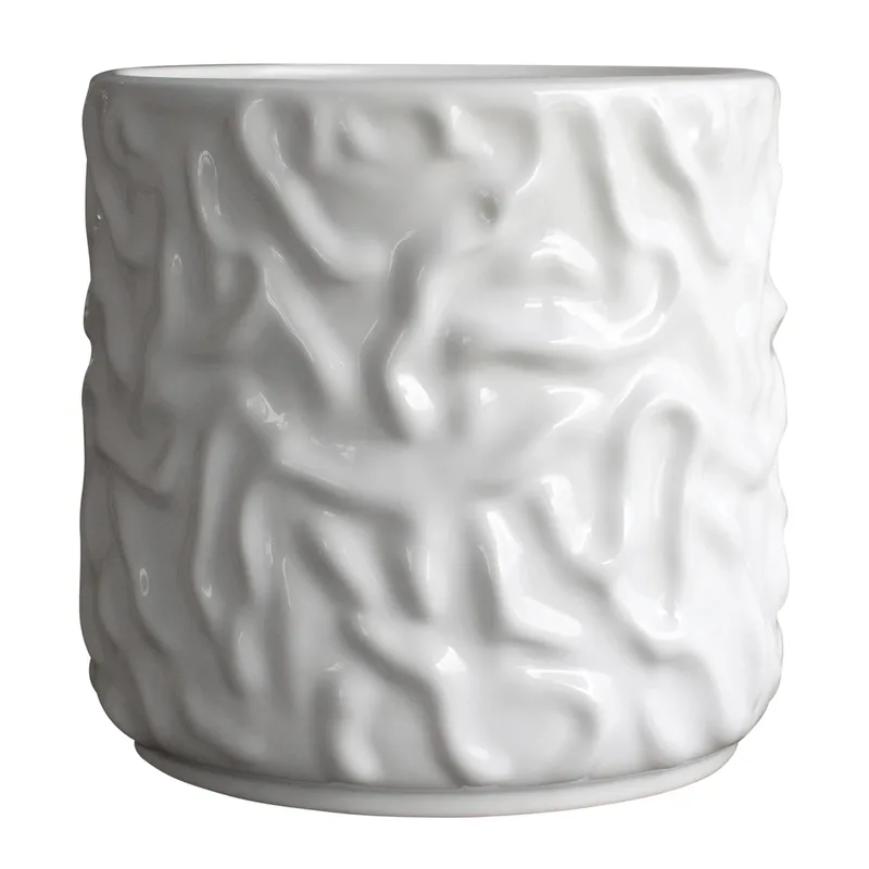 Swoon Blumentopf Ø23cm Shiny white by DBKD – product photo