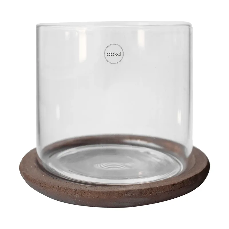 Terra Windlicht Brown, 15 cm by DBKD – product photo