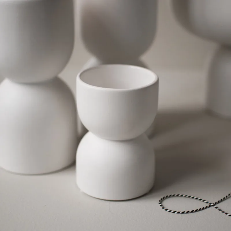 Theelichthouder Zandloper de DBKD en Blanc – photo du produit
