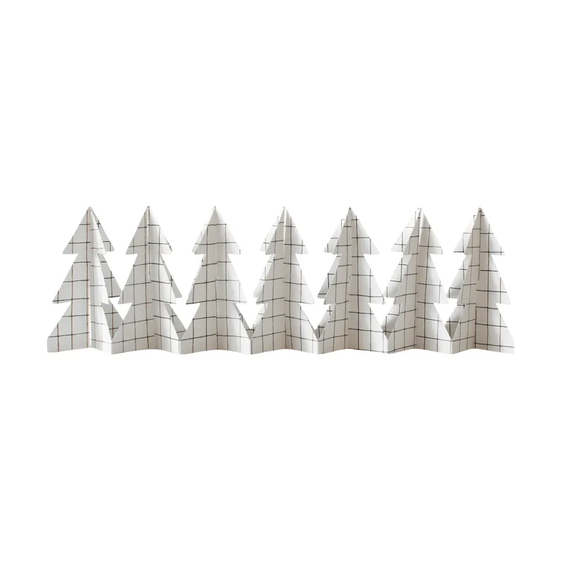Tree in a row Dekoration 60 cm Square white, 12x60 cm by DBKD – product photo