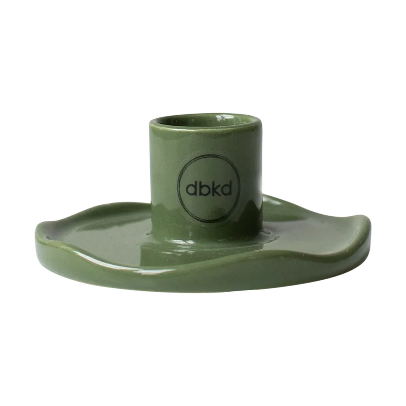 Wave Kerzenhalter Shiny green von DBKD – Produktfoto