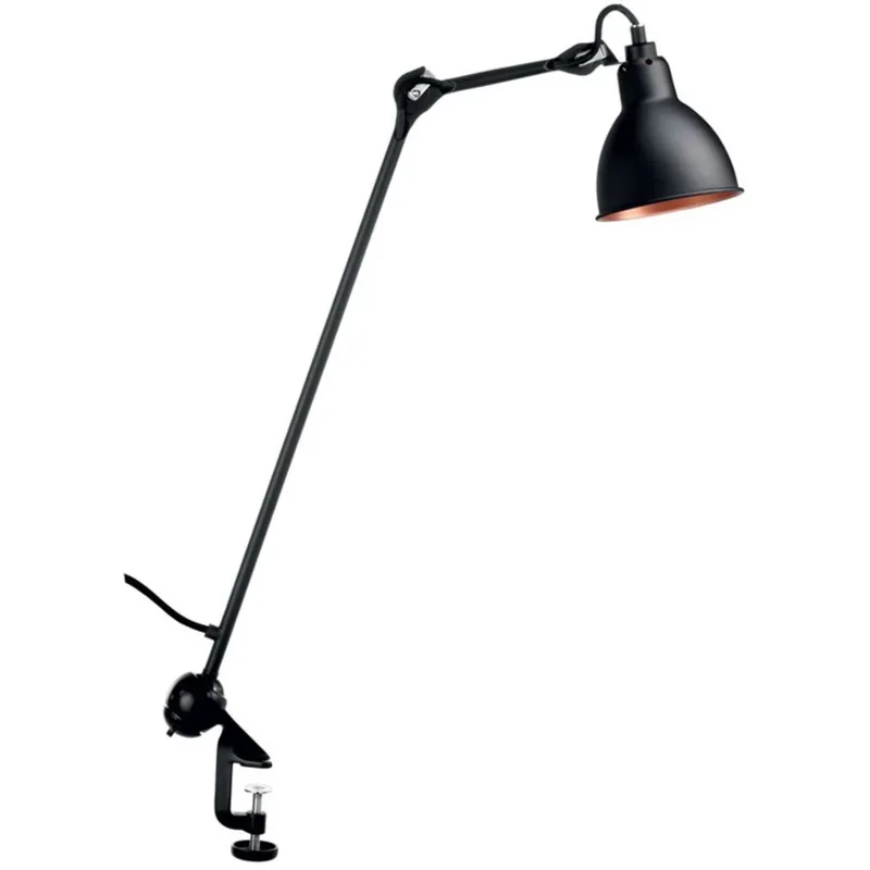 201 Tafellamp Zwart/Zwart/Koper - Lampe Gras DCW - Werkkamer / Kantoor - Metaal by DCW éditions – product photo