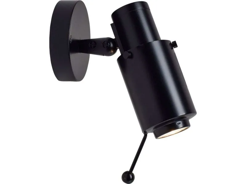 Biny Spot LED met Stang Zwart/Zwart - Dcw - Metaal by DCW éditions – product photo