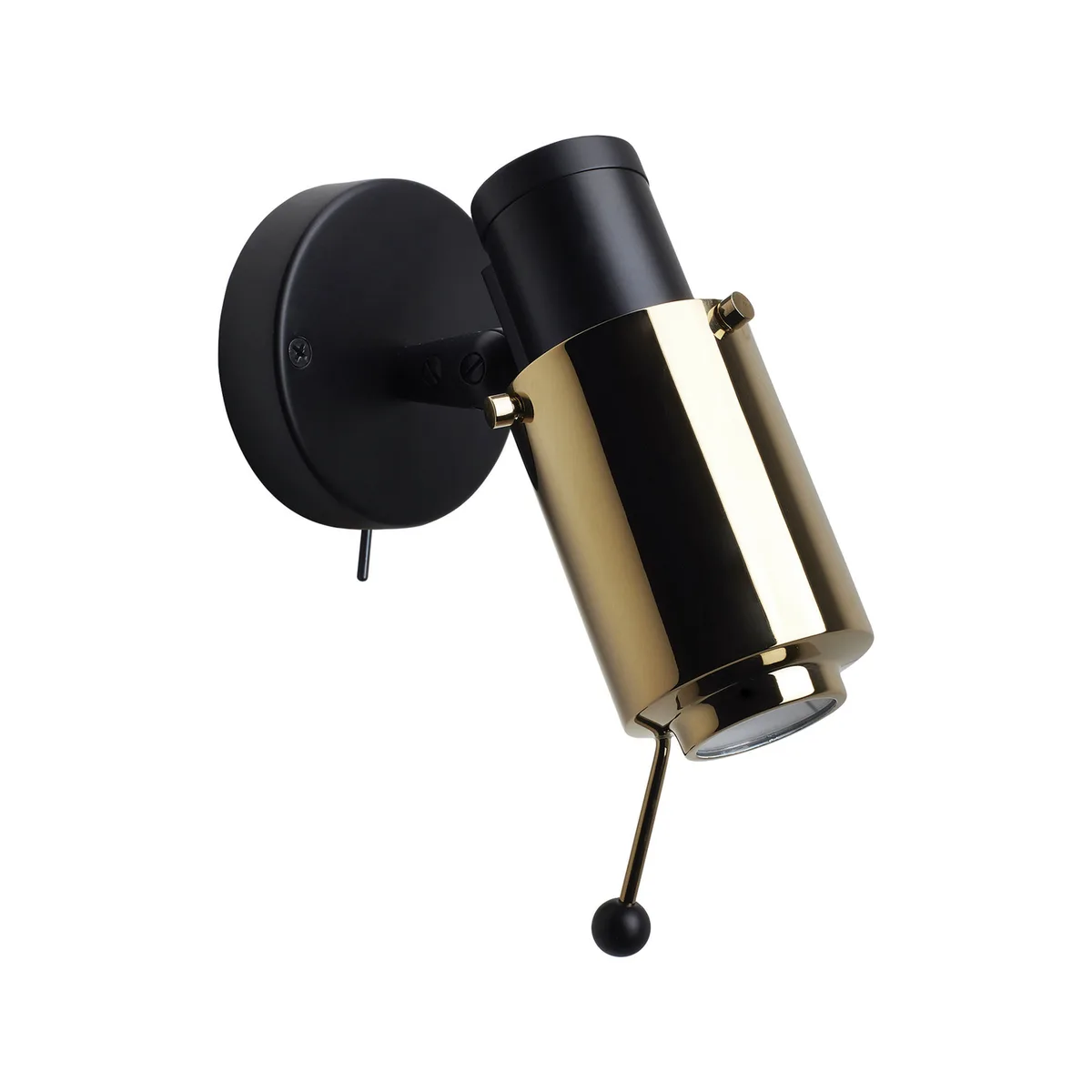 Drehbare Wandleuchte Biny - Gold - Aluminium - Designer Jacques Biny de DCW éditions – photo du produit