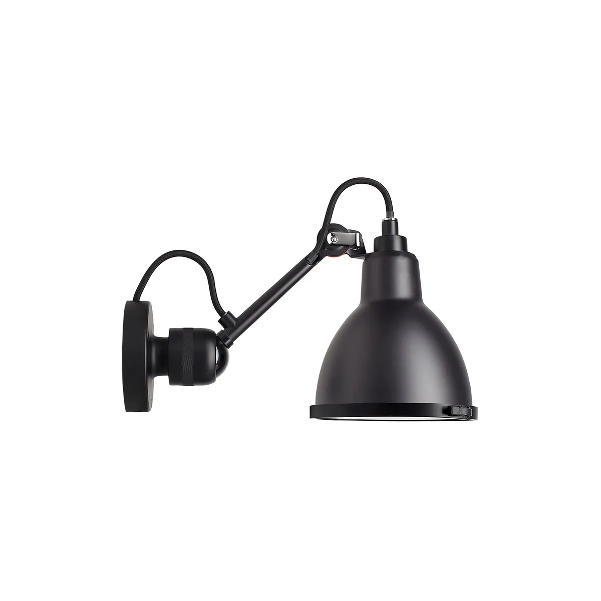 Drehbare Wandleuchte Lampes Gras - Schwarz - Céloron - Designer Bernard-Albin Gras van DCW éditions – productfoto
