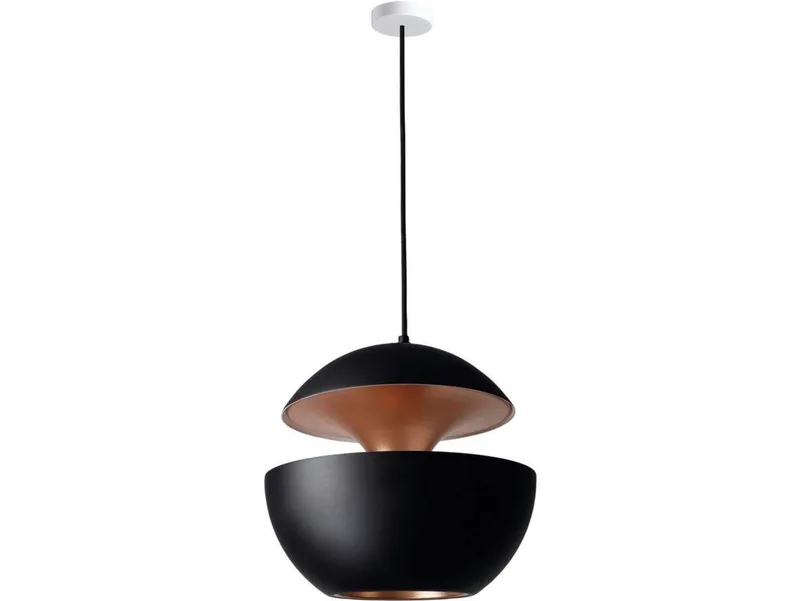 Here Comes The Sun Hanglamp Ø450 Zwart/Koper - Dcw - Woonkamer - Aluminium by DCW éditions – product photo