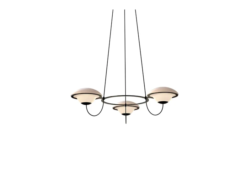 In the Air 3 Hanglamp Zwart - DCW - Woonkamer - Metaal van DCW éditions – productfoto