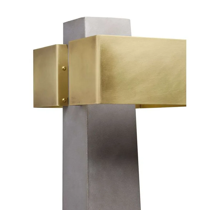 Iota Tafellamp Concrete/Brass - DCW - Woonkamer - Metaal von DCW éditions – Produktfoto