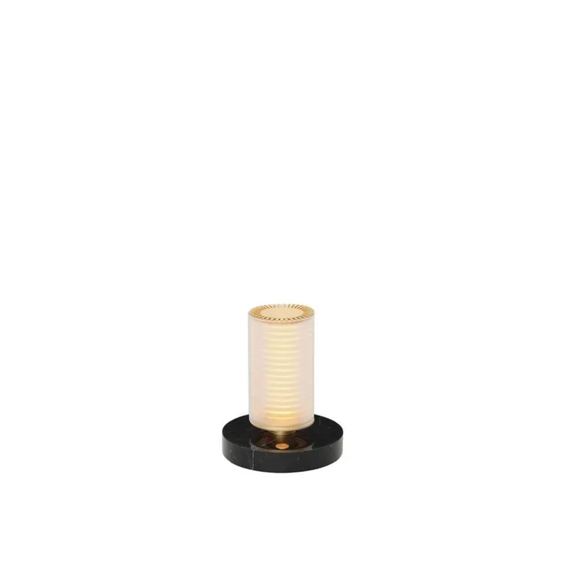 La Lampe Frechin draagbare tafellamp, goud/zwart - DCW - Woonkamer - Glas von DCW éditions – Produktfoto