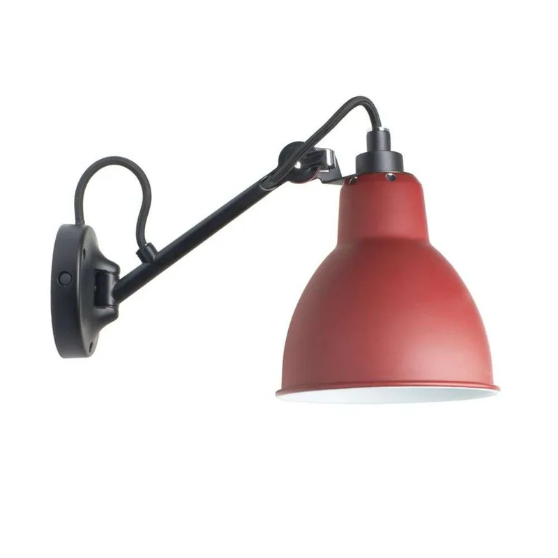 Lampe Gras 104 wandlamp, zwart/rood – DCW - Woonkamer - Metaal by DCW éditions – product photo