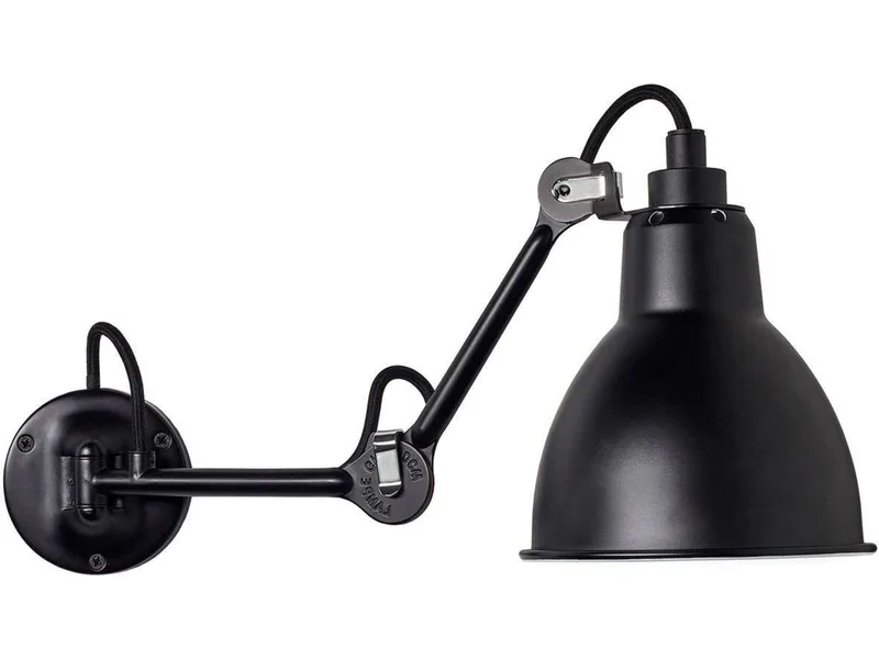 Lampe Gras 204 wandlamp, zwart – DCW - Woonkamer - Designer - Metaal by DCW éditions – product photo