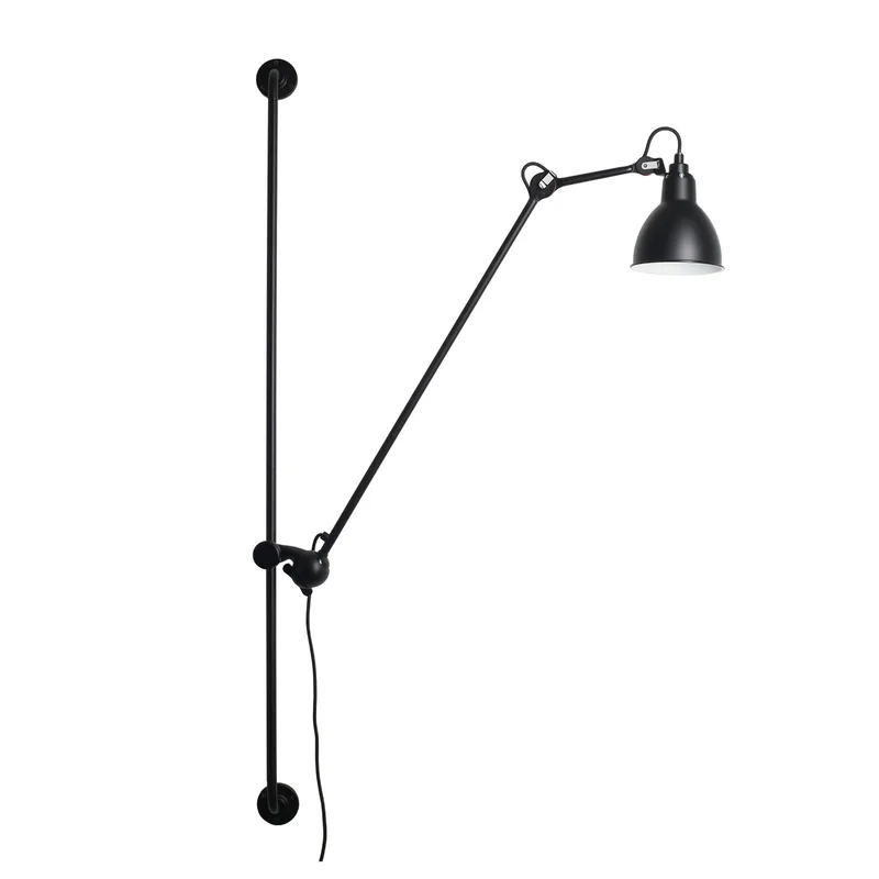 Lampe Gras 214 Round wandlamp, zwart/zwart - DCW - Woonkamer - Designer - Metaal - 1 lamp by DCW éditions – product photo