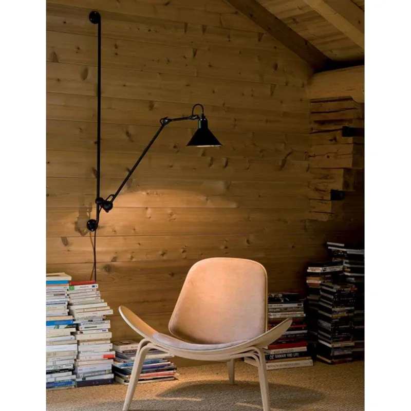Lampe Gras 214 wandlamp, rond, zwart/zwart/koper – DCW 214 Round - Woonkamer - Designer - Metaal - 1 lamp de DCW éditions – photo du produit
