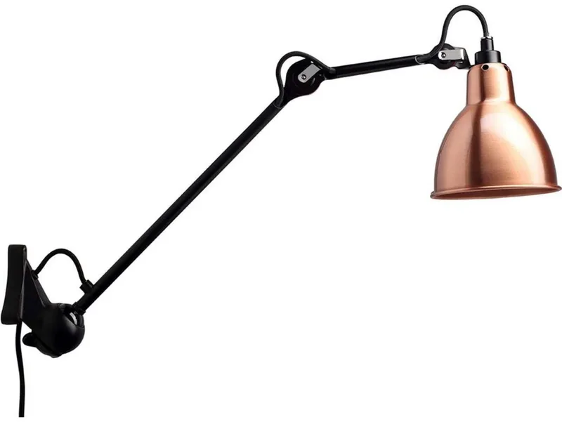 Lampe Gras 222 wandlamp, zwart/koper – DCW - Woonkamer - Metaal van DCW éditions – productfoto
