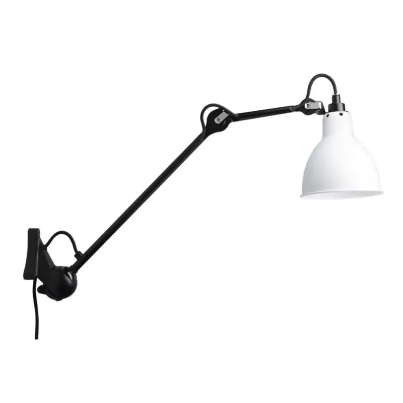 Lampe Gras 222 wandlamp, zwart/wit - DCW - Woonkamer - Metaal van DCW éditions – productfoto