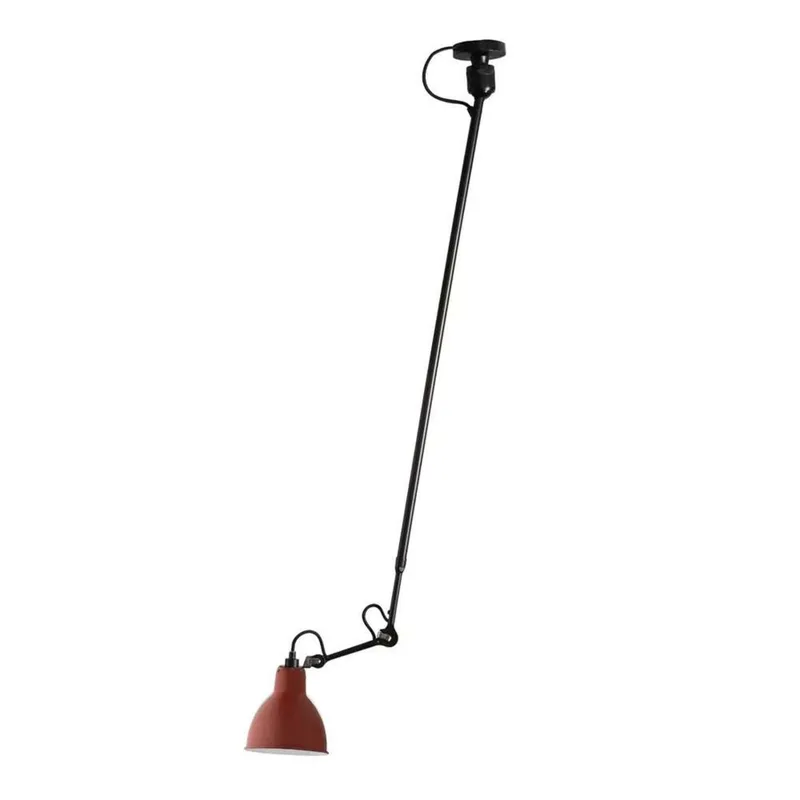 Lampe Gras 302 L plafondlamp, rood – DCW - Woonkamer - Metaal van DCW éditions – productfoto