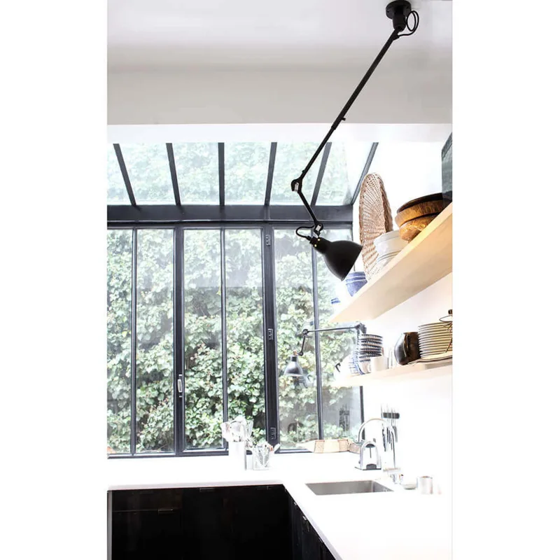 Lampe Gras 302 plafondlamp, zwart – DCW - Woonkamer - Metaal van DCW éditions – productfoto