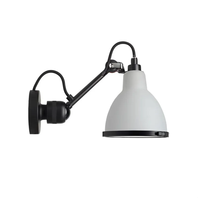 Lampe Gras 304 badkamer wandlamp, zwart/polycarbonaat – DCW - Designer - Metaal van DCW éditions – productfoto