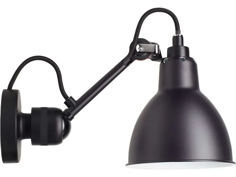 Lampe Gras 304 wandlamp, zwart – DCW - Woonkamer - Designer - Metaal van DCW éditions – productfoto