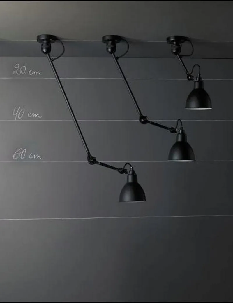 Lampe Gras 304 wandlamp, zwart/zwart/koper - DCW - Woonkamer - Designer - Metaal van DCW éditions – productfoto