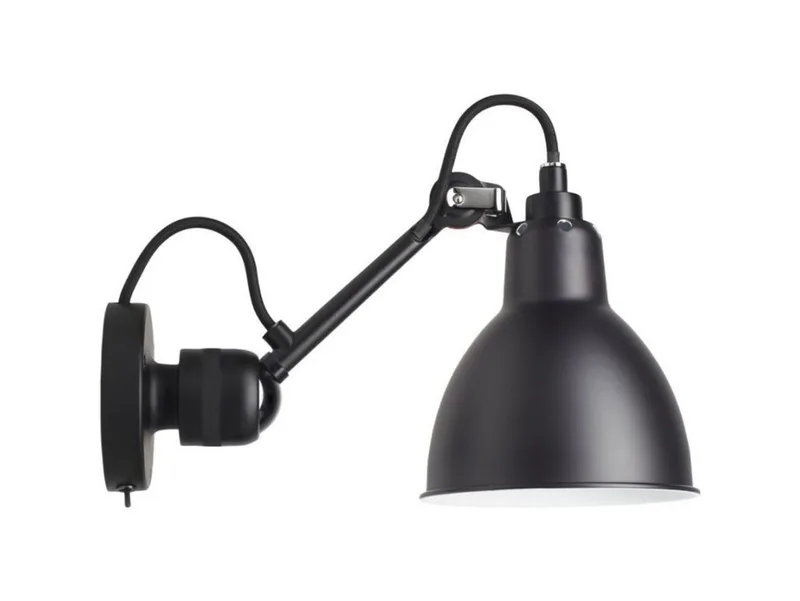 Lampe Gras 304SW wandlamp, zwart – DCW - Woonkamer - Designer - Metaal van DCW éditions – productfoto