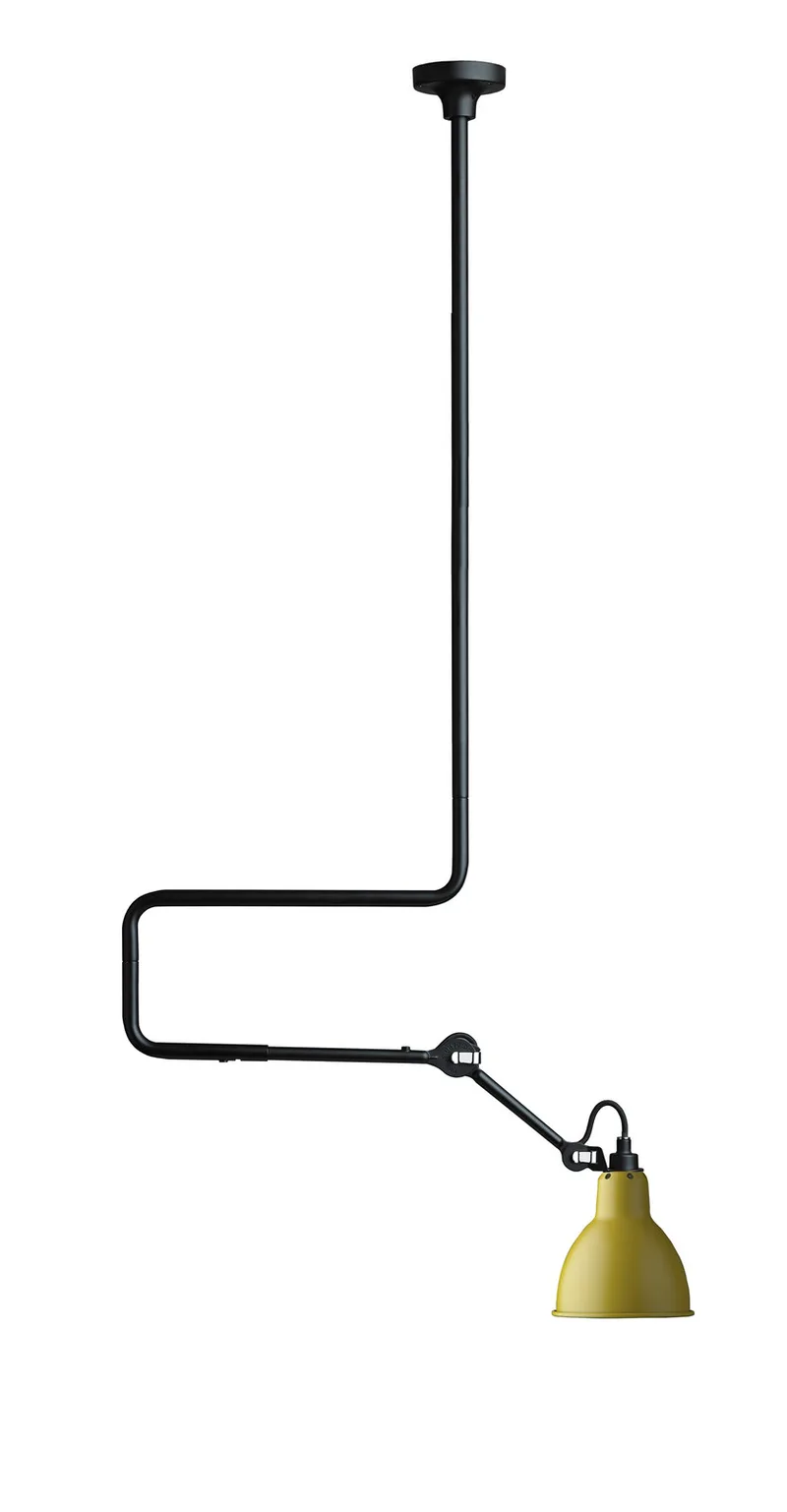 Lampe Gras 312 plafondlamp, geel – DCW - Kelder - Designer - Metaal van DCW éditions – productfoto